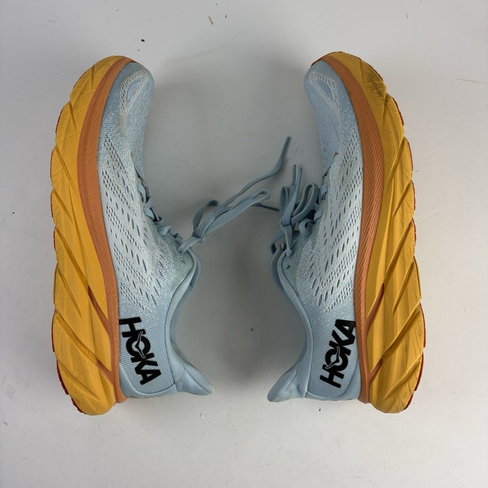 HOKA Clifton 8 Womens Shoes Size 9.5B Summer Song/Ice Flow - Picture 7 of 11